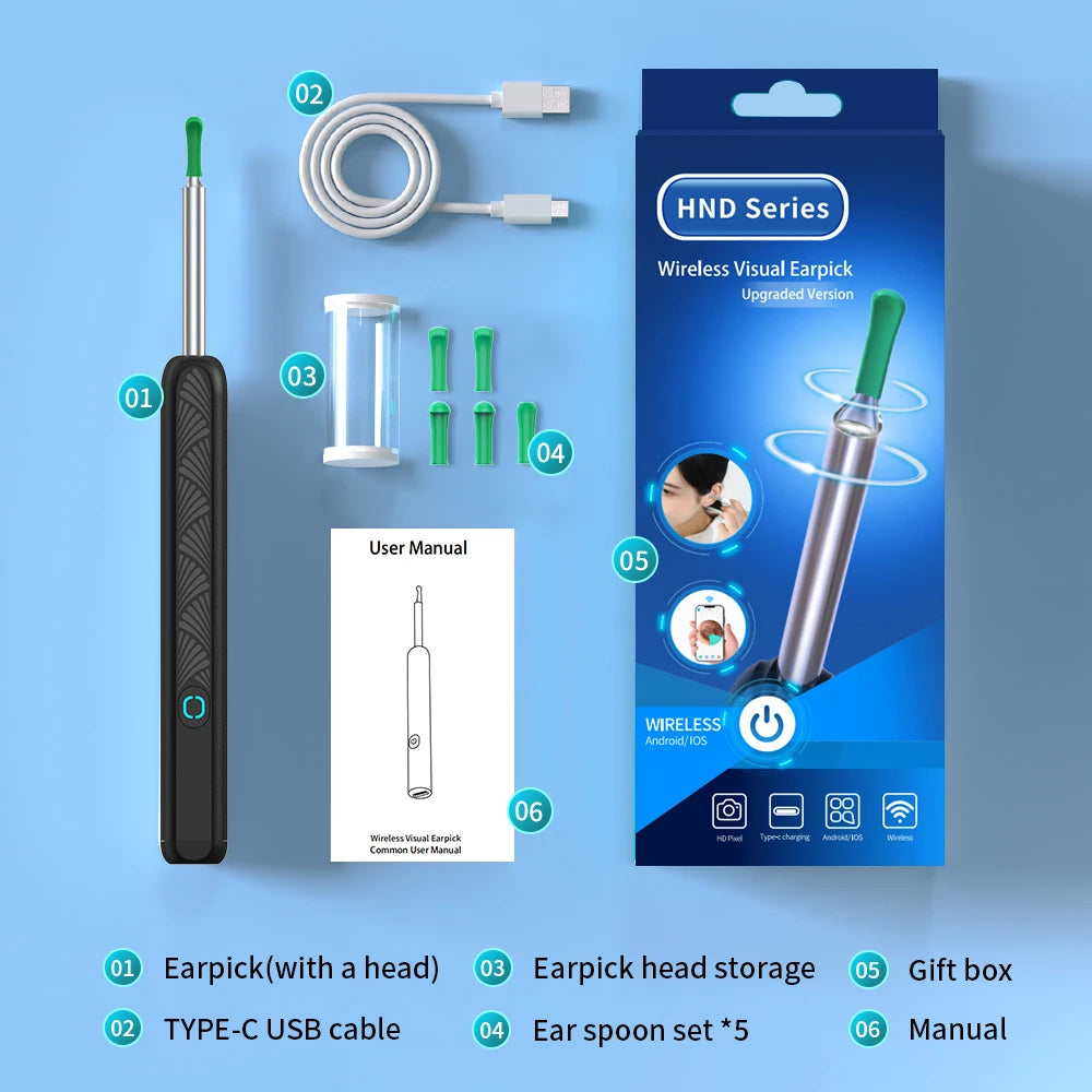 Waxify Pro — Wireless Ear Wax Removal Tool With Camera