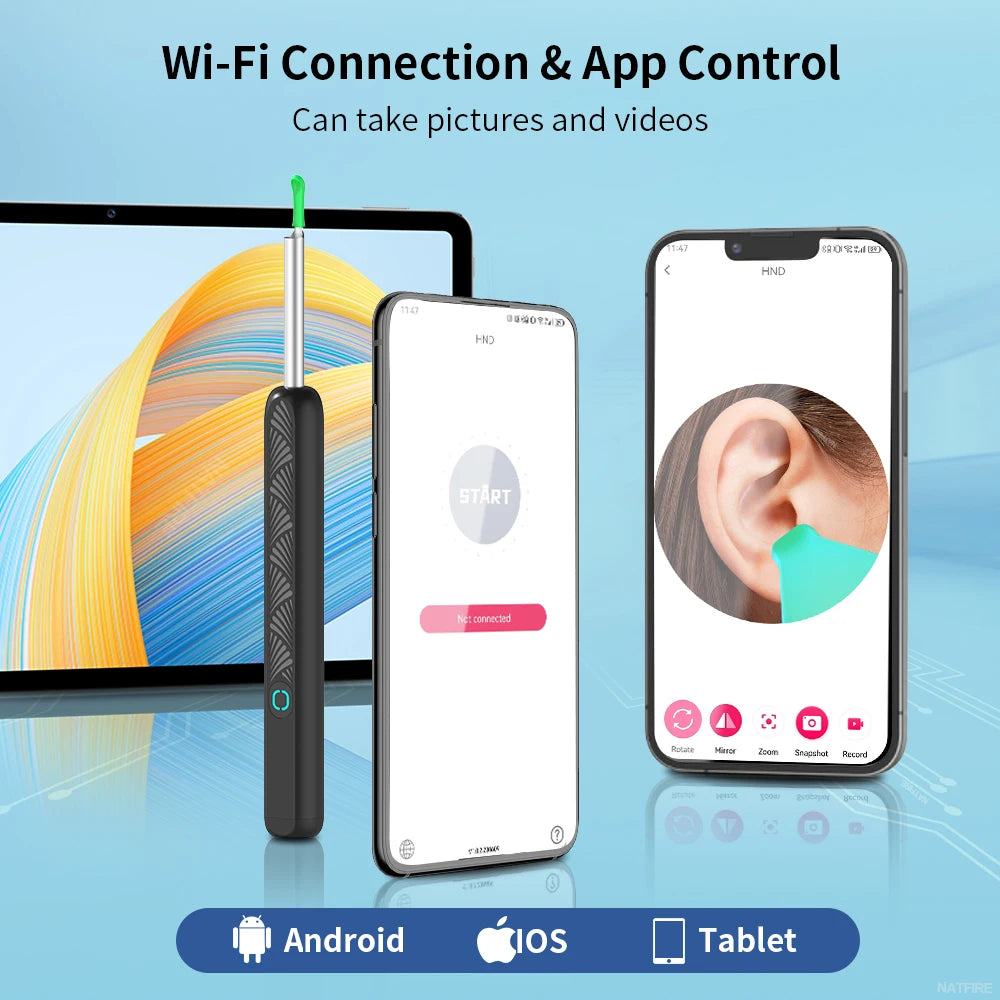 Waxify Pro — Wireless Ear Wax Removal Tool With Camera