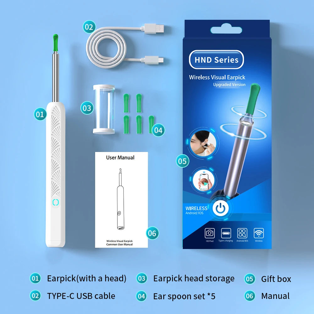 Waxify Pro — Wireless Ear Wax Removal Tool With Camera